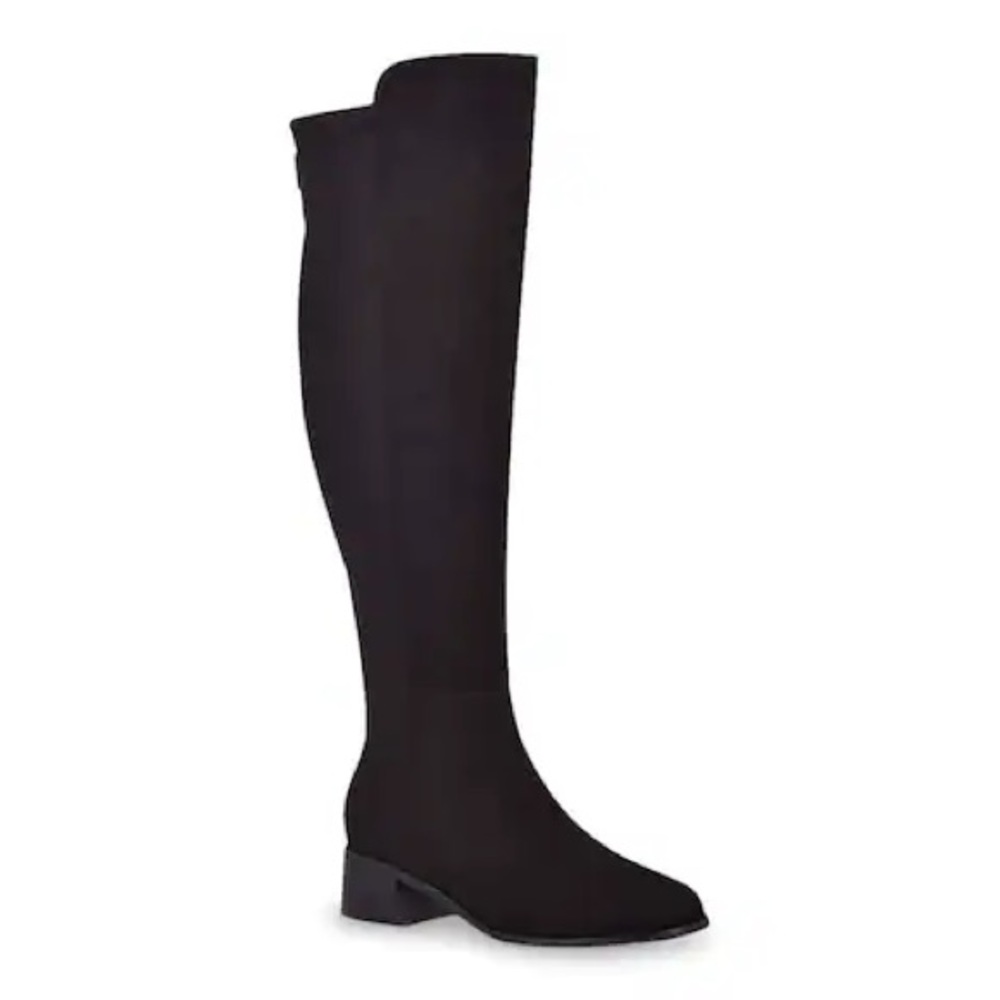 Wide Calf Suede Over the Knee Boots